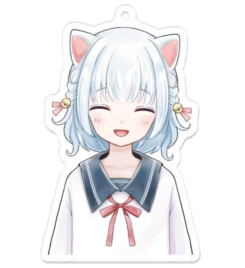 ねこ耳の女の子 アクリルキーホルダー