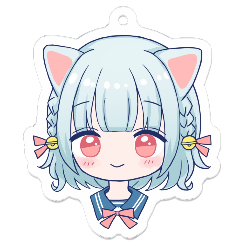 ねこ耳の女の子　アクリルキーホルダー