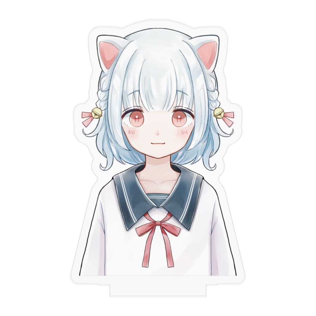 ねこ耳の女の子 アクリルフィギュア