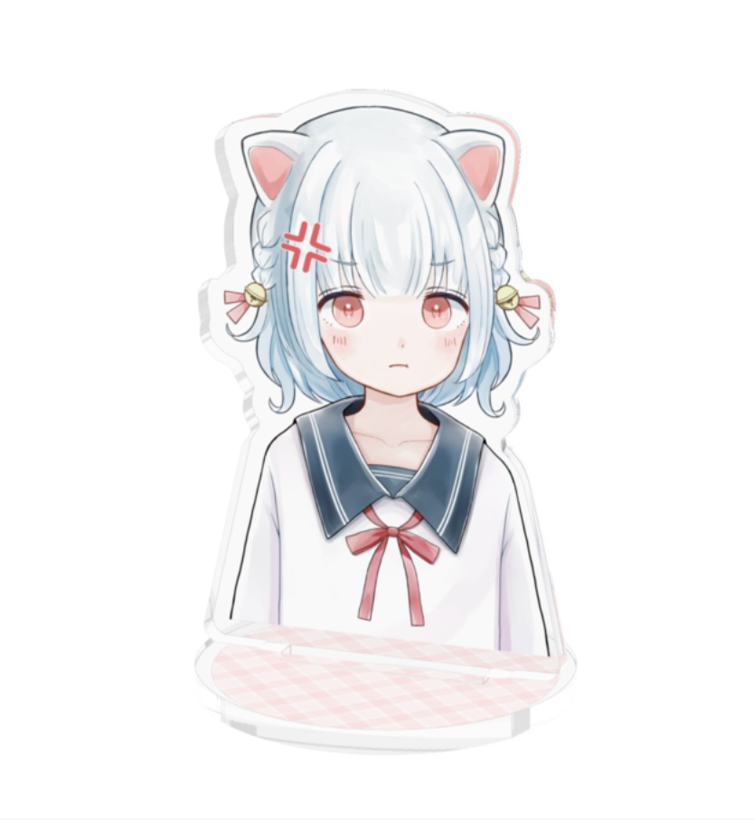ねこ耳の女の子 アクリルフィギュア