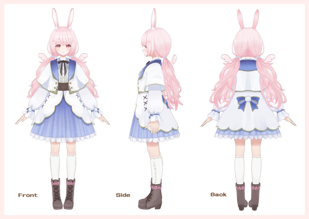 オリジナル3Dモデル】うさ耳の女の子【パーフェクトシンク対応 オリジナル3Dモデル】うさ耳の女の子【パーフェクトシンク対応