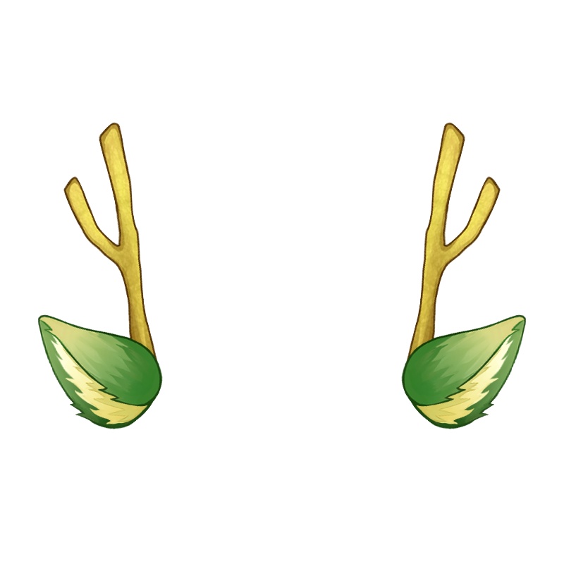 【お正月素材】龍の耳と角【Live2Dアイテム】