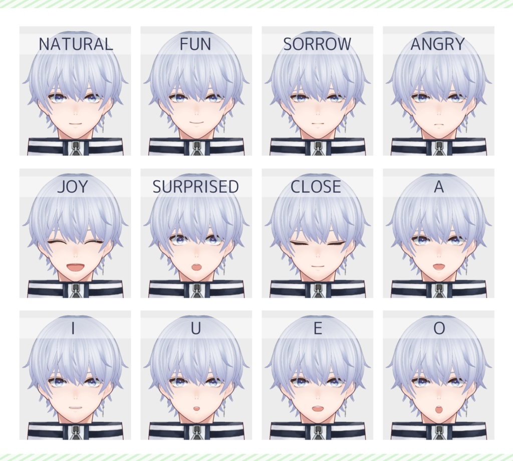 【VRoid+VRM】ゲーマーな男の子【オリジナル3Dモデル】