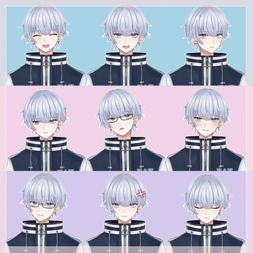 【汎用Live2Dモデル】ゲーマーな男の子ver.2【ミニキャラ・配信背景付き】