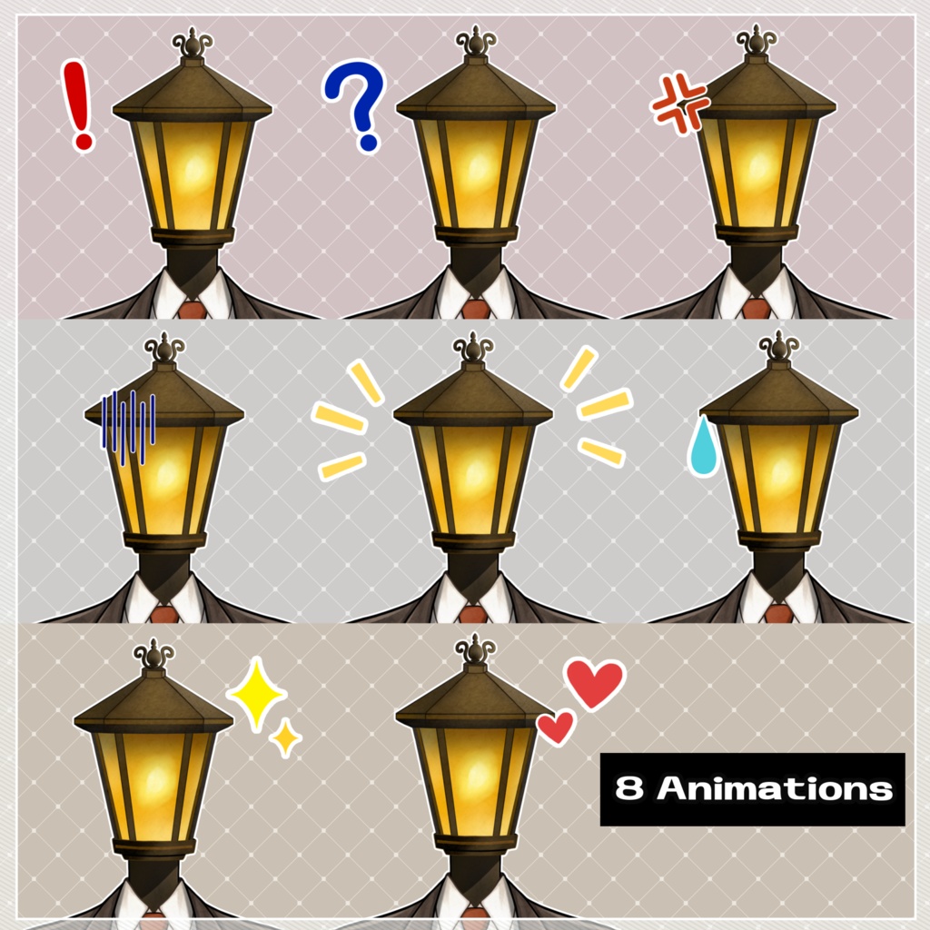 【汎用Live2Dモデル】異形頭さん【カスタムVTuber】