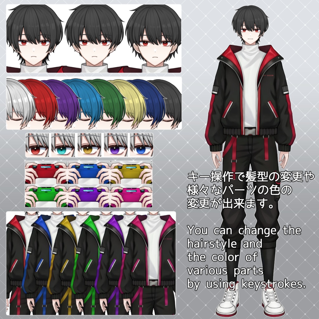 【汎用Live2Dモデル】カスタムVTuberくんver2