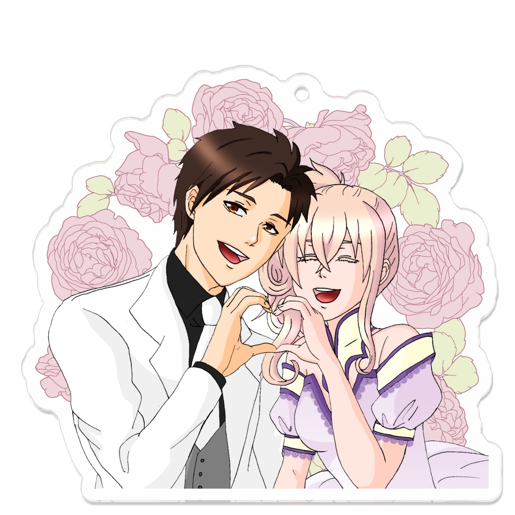 キーホルダー 伏谷葵(フシャオイ王)&セシリヤ