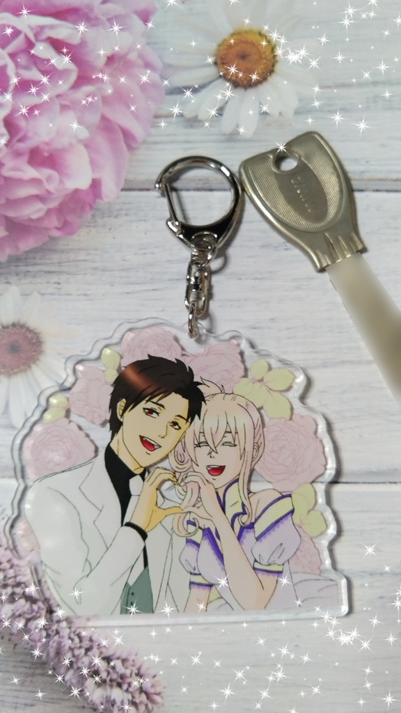 キーホルダー 伏谷葵(フシャオイ王)&セシリヤ