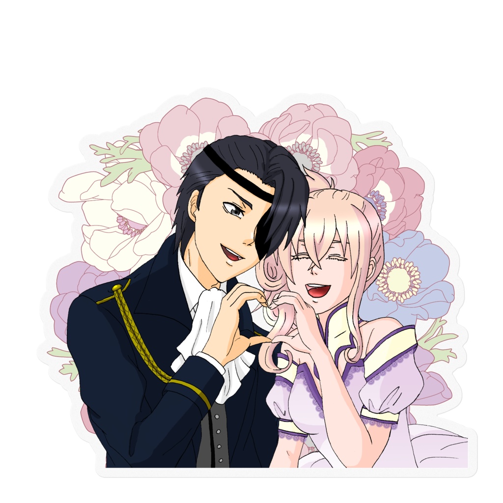 ステッカー　ディーノ＆セシリヤ