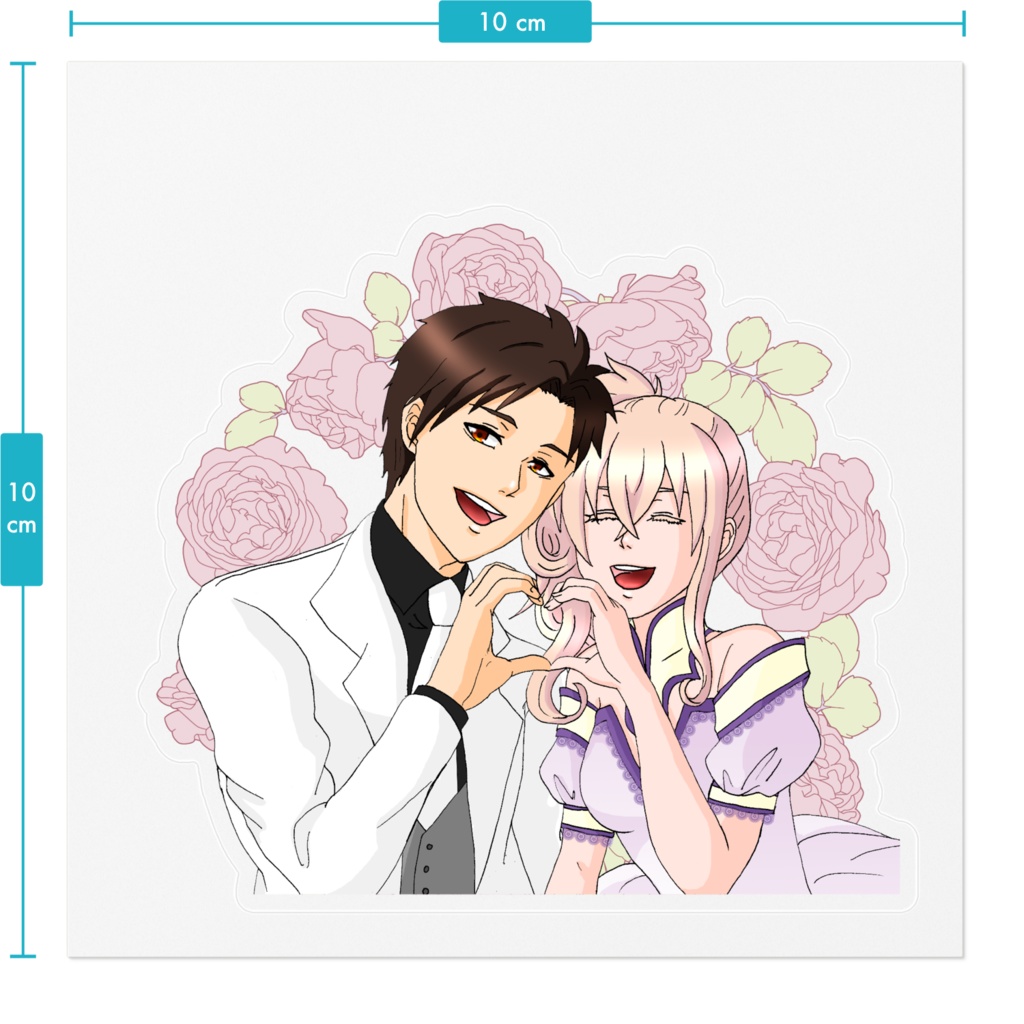 ステッカー 伏谷葵(フシャオイ)&セシリヤ