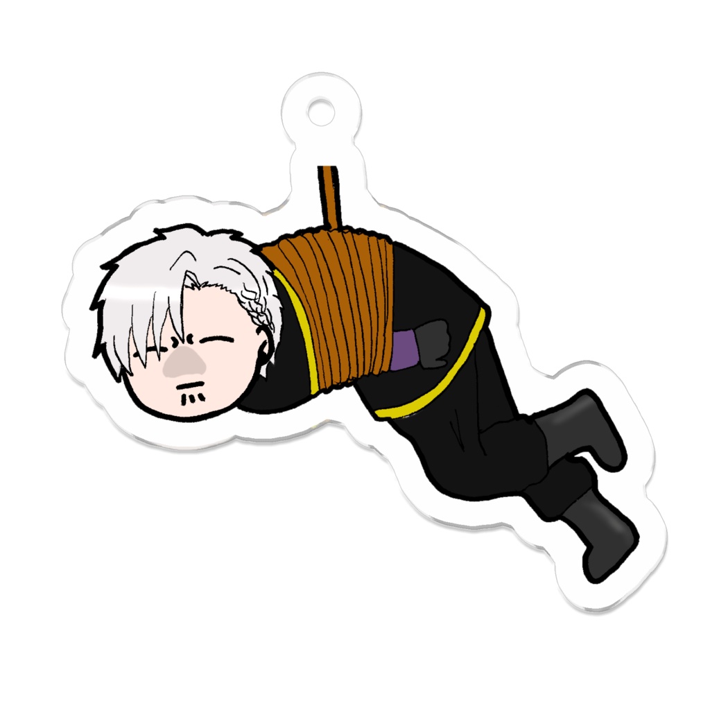 （コーティングなし）吊るしシルヴィオ団長キーホルダー