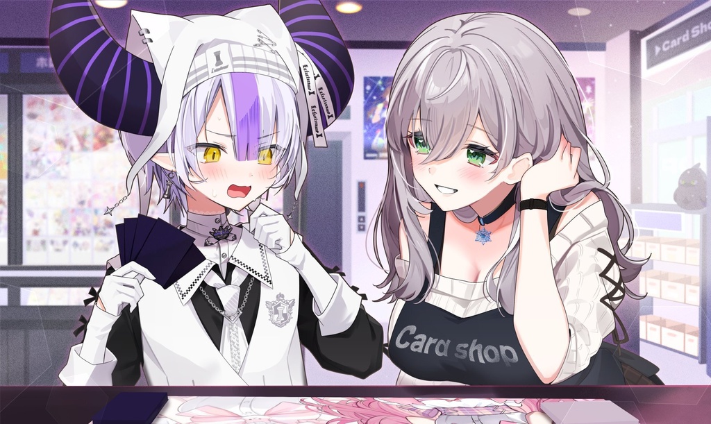 【ホロクル12th】プレイマット【ラプラス・ダークネス&白銀ノエル同人グッズ】