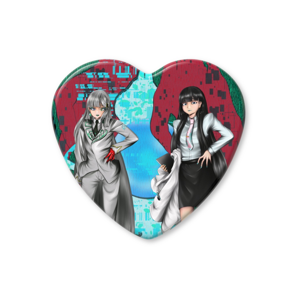 ノラ＆輪恵　♡缶バッジ