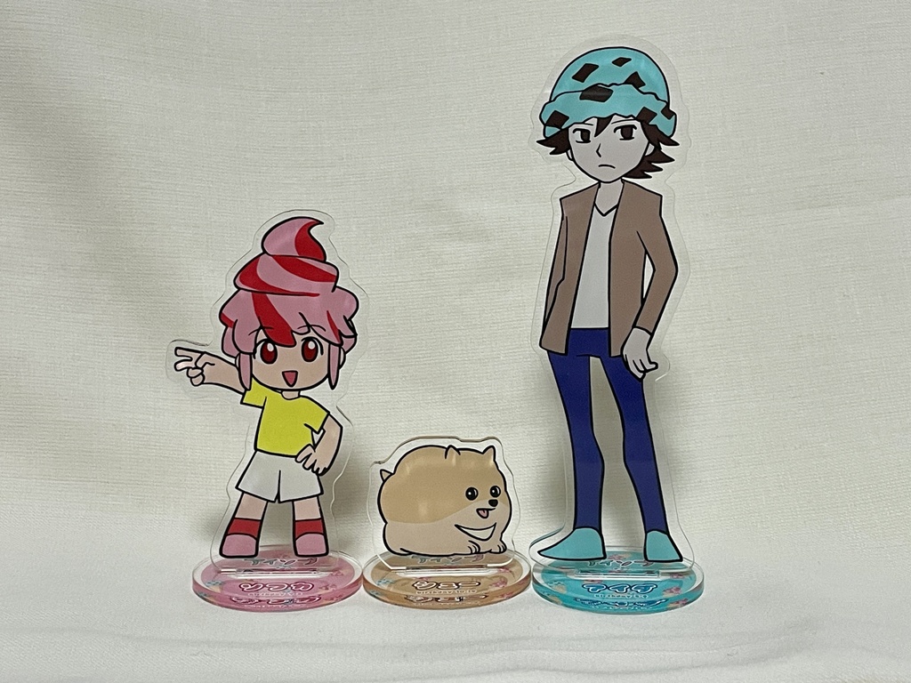 アクリルスタンド三点セット【200円引き】※3秒見つめてアクリルキーホルダーは付きません