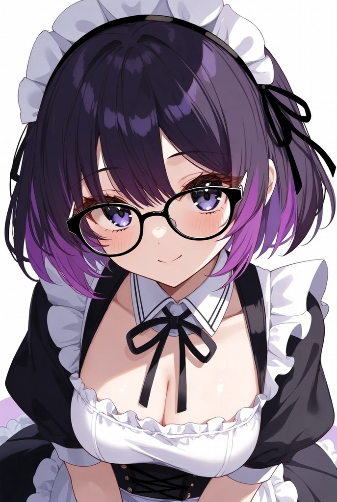 可愛い眼鏡っこメイド 表情&ポーズ15点セット