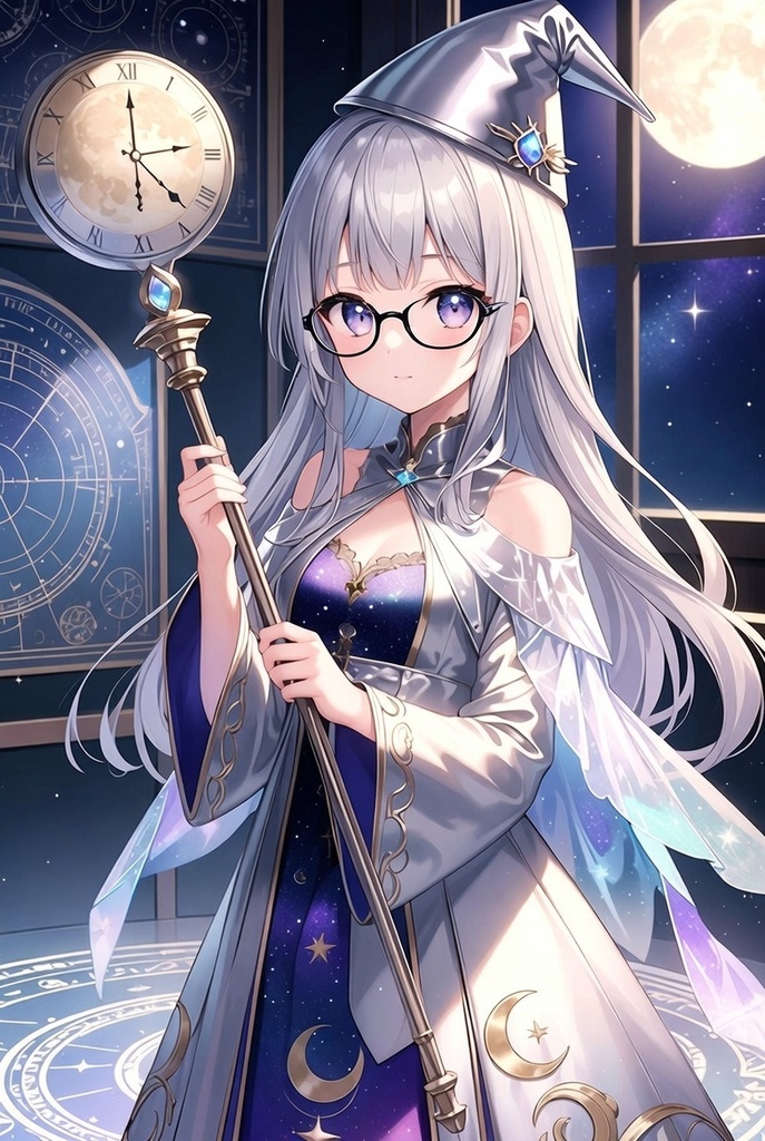 眼鏡っこ派手魔女っ子 衣装コレクション18点セット【背景あり+背景透明PNG(計36点・加工自由・商標利用OK】