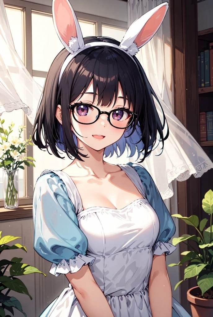 眼鏡っこ動物耳コレクション30点セット【背景透明PNG・加工自由・商標利用OK】