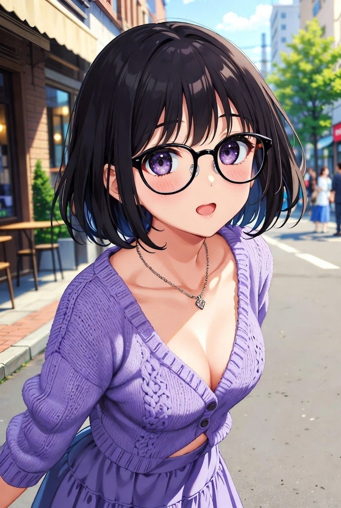 眼鏡っ子女子高生 セミリアル清楚カジュアル私服コレクション 60点セット(背景あり・なし)