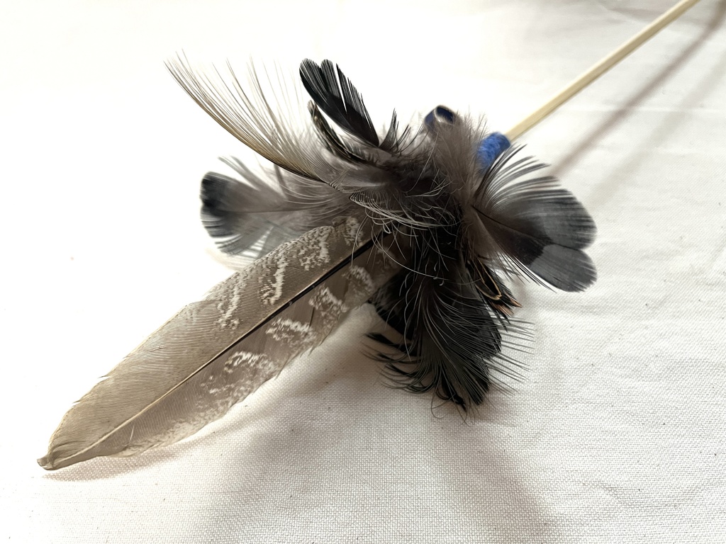 キジ羽根猫じゃらし(棒タイプ)あんしんBOOTHパック発送