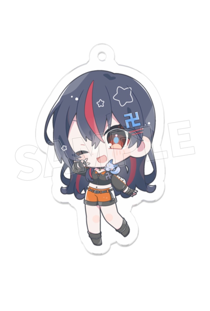 まんじちゃん。アクリルキーホルダー【２周年記念】