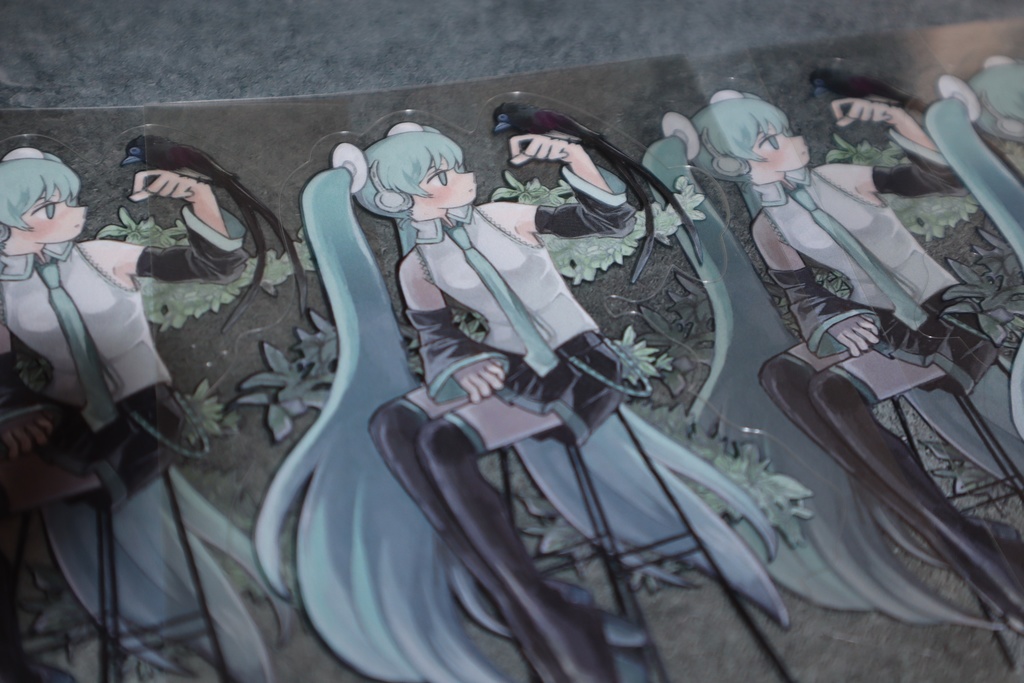 初音ミクBIGクリアステッカー