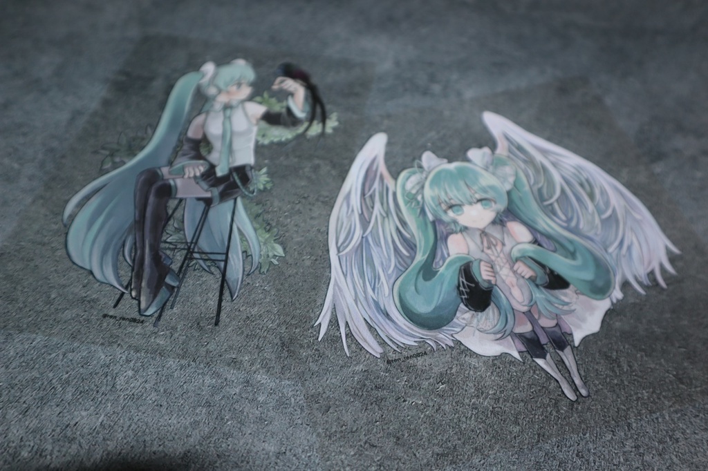 初音ミクBIGクリアステッカー