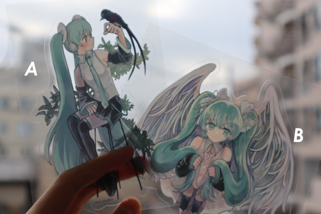 初音ミクBIGクリアステッカー