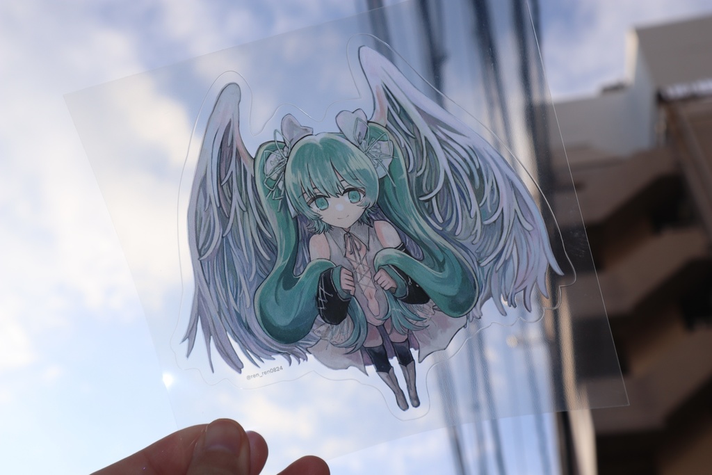 初音ミクBIGクリアステッカー