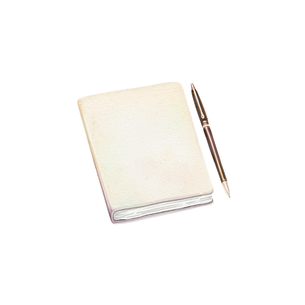 商用利用OK|①水彩アンティーク風カフェクリップアート(スイーツ・文房具・ノート・PC)PNG12点セット