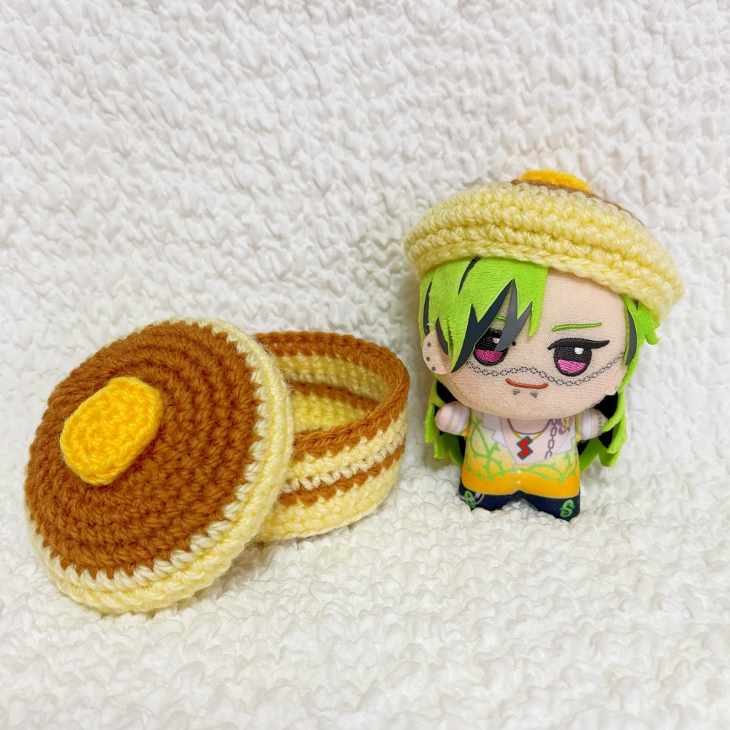 フタがベレー帽になる2WAYホットケーキ小物入れ