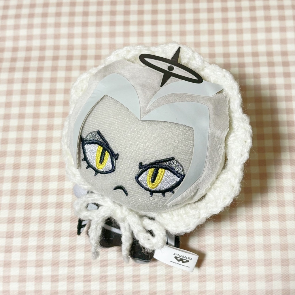 ちびぐるみ ぬい服 ボンネット 12cm 白 ホワイト 赤ちゃん