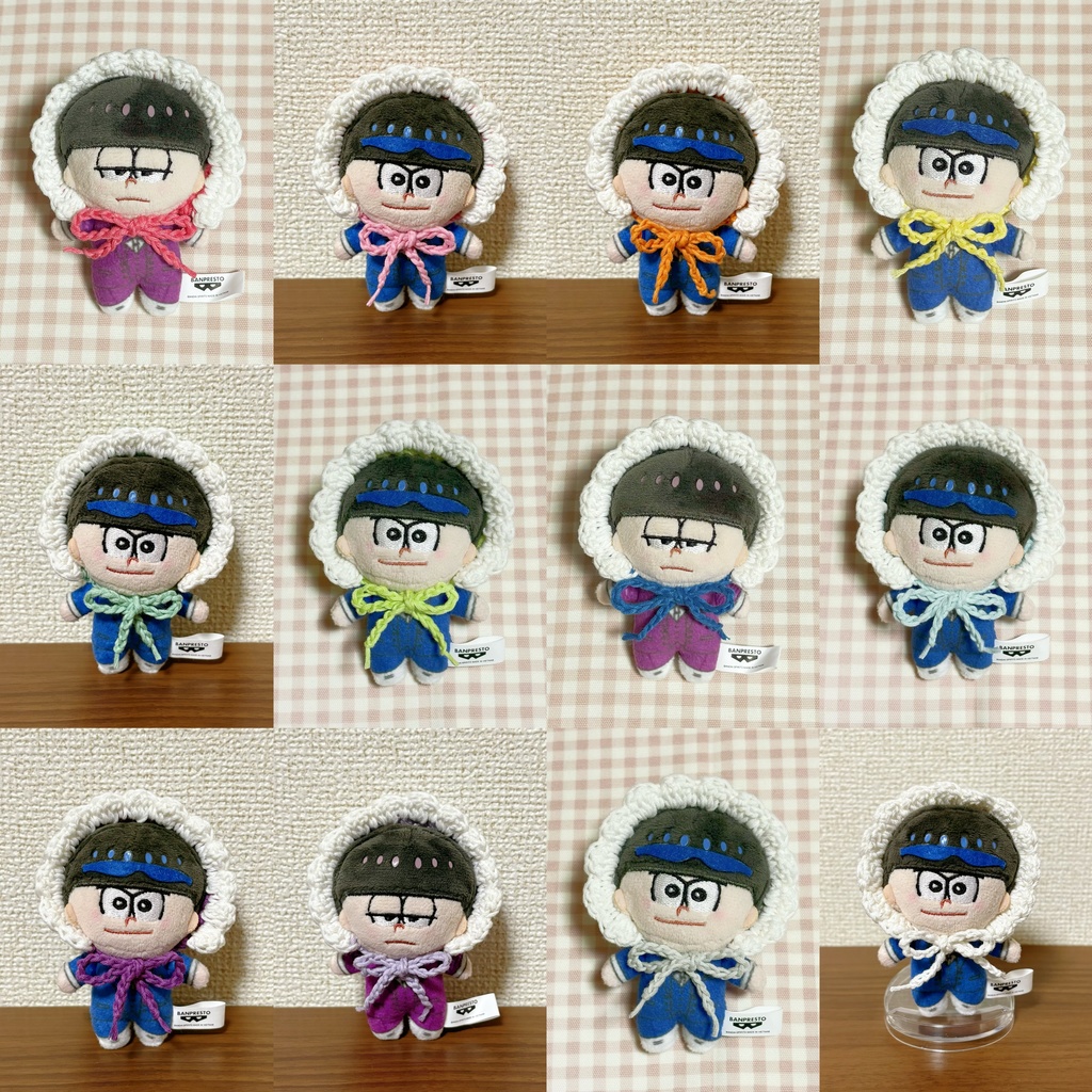 ほわぬい 帽子 ボンネット 着ぐるみ ぬい服 8cm 忍たま乱太郎 おそ松さん