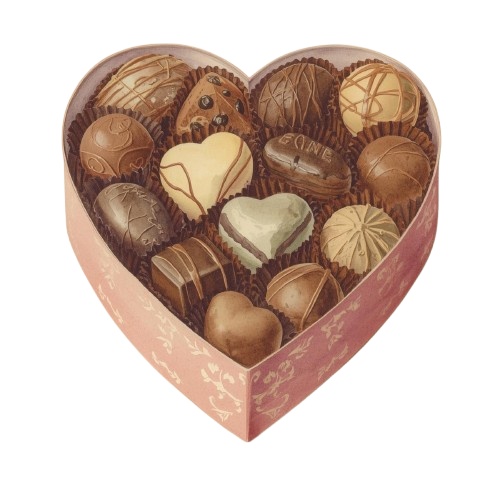 水彩バレンタインクリップアートセット(12種類)