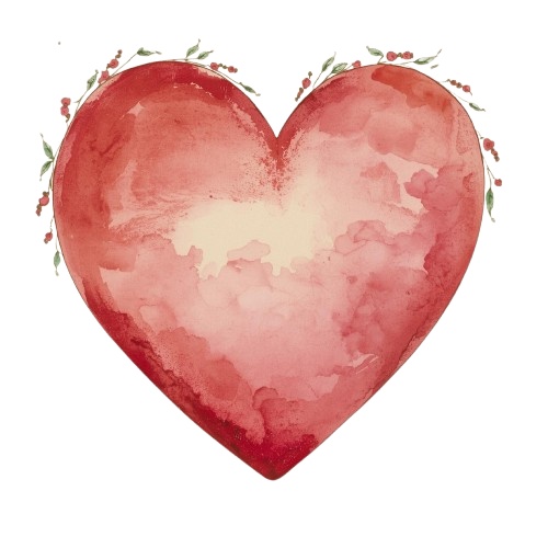 水彩バレンタインクリップアートセット(12種類)