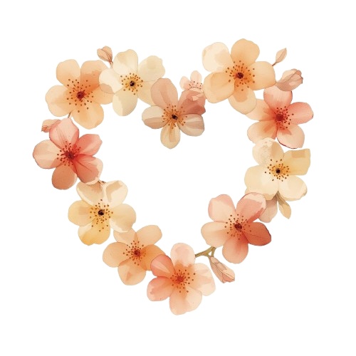 水彩バレンタインクリップアートセット(12種類)