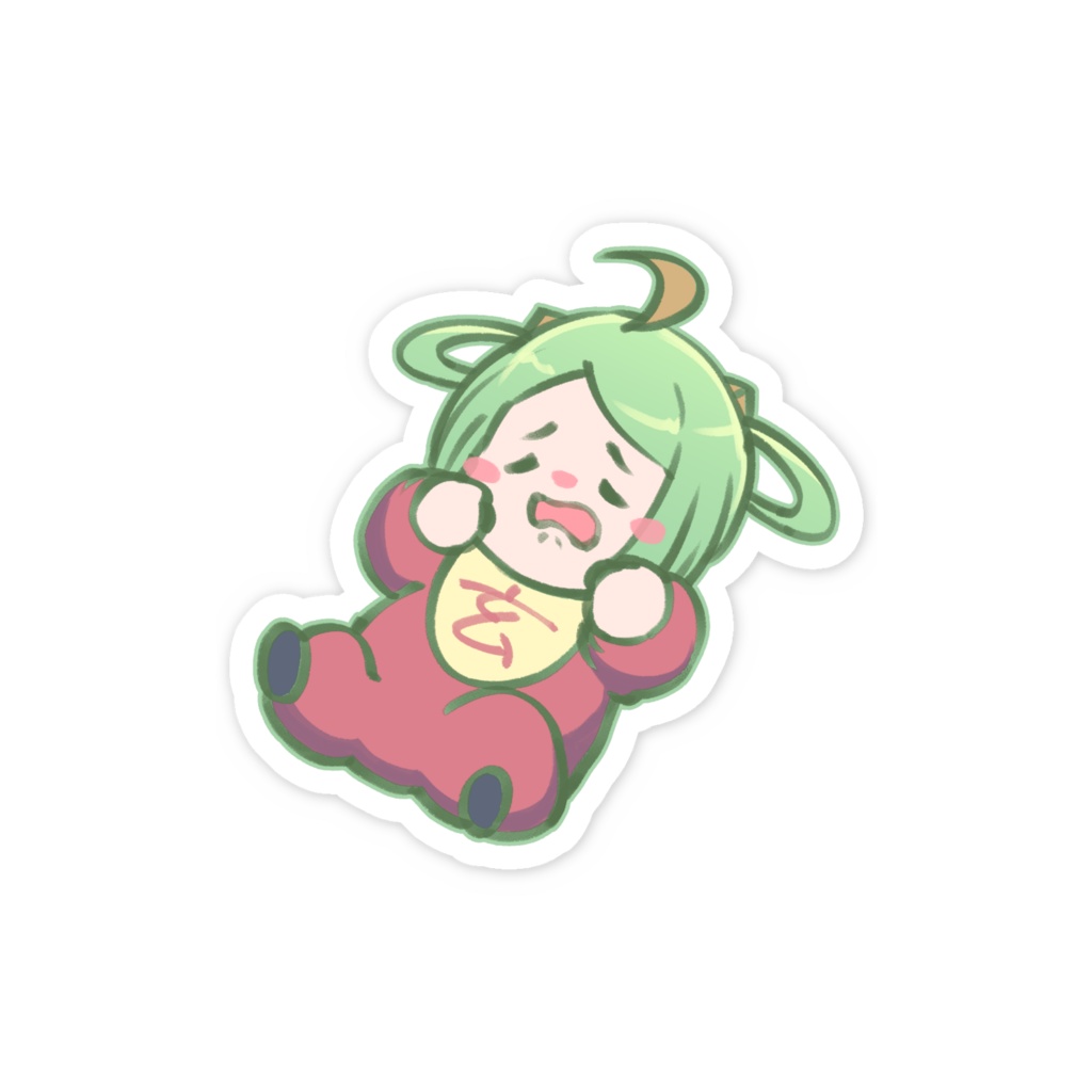 オギャーッステッカー泣ver.