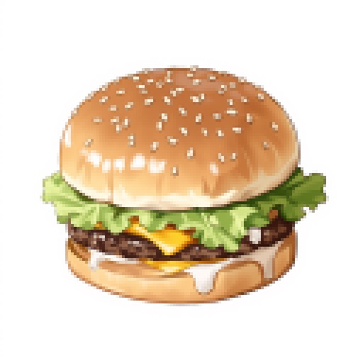 Hamburger&Diamond&Coin&Cake