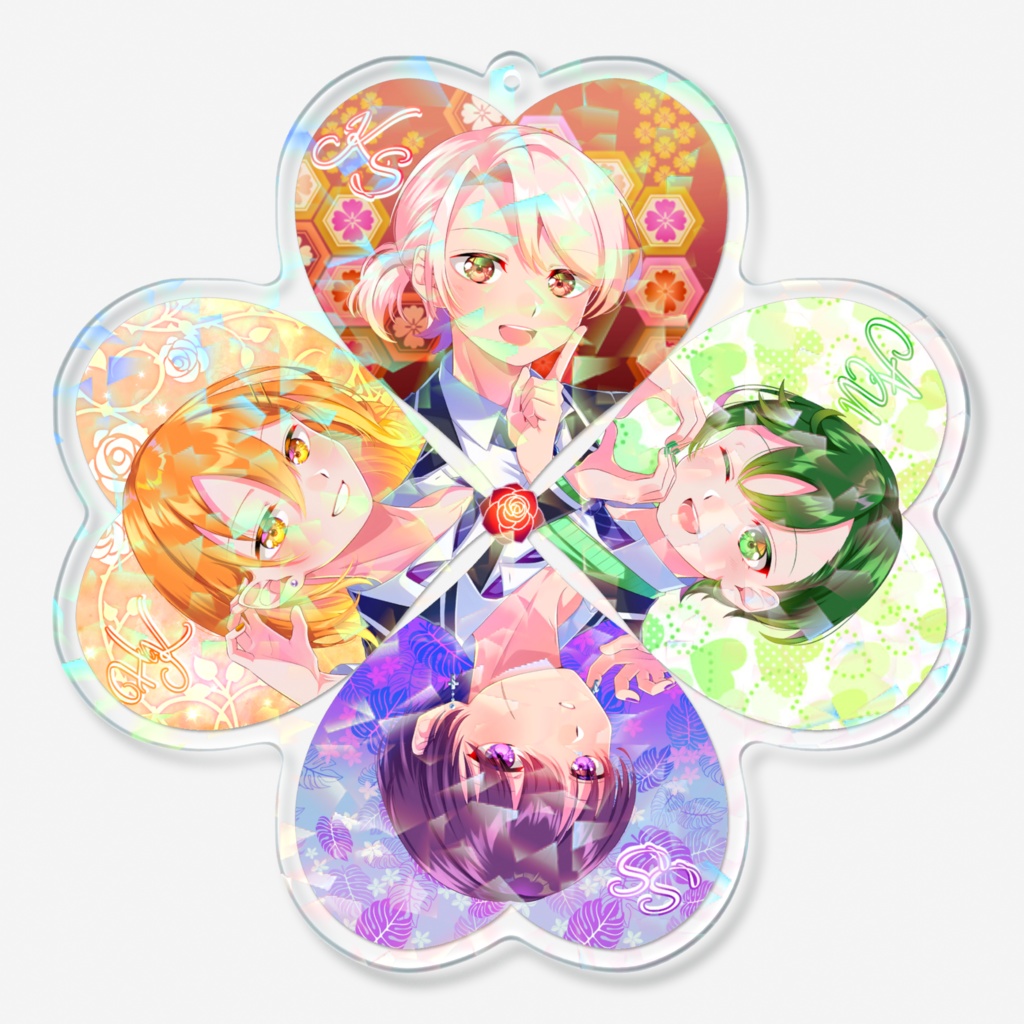 ShaRk クローバーキーホルダー