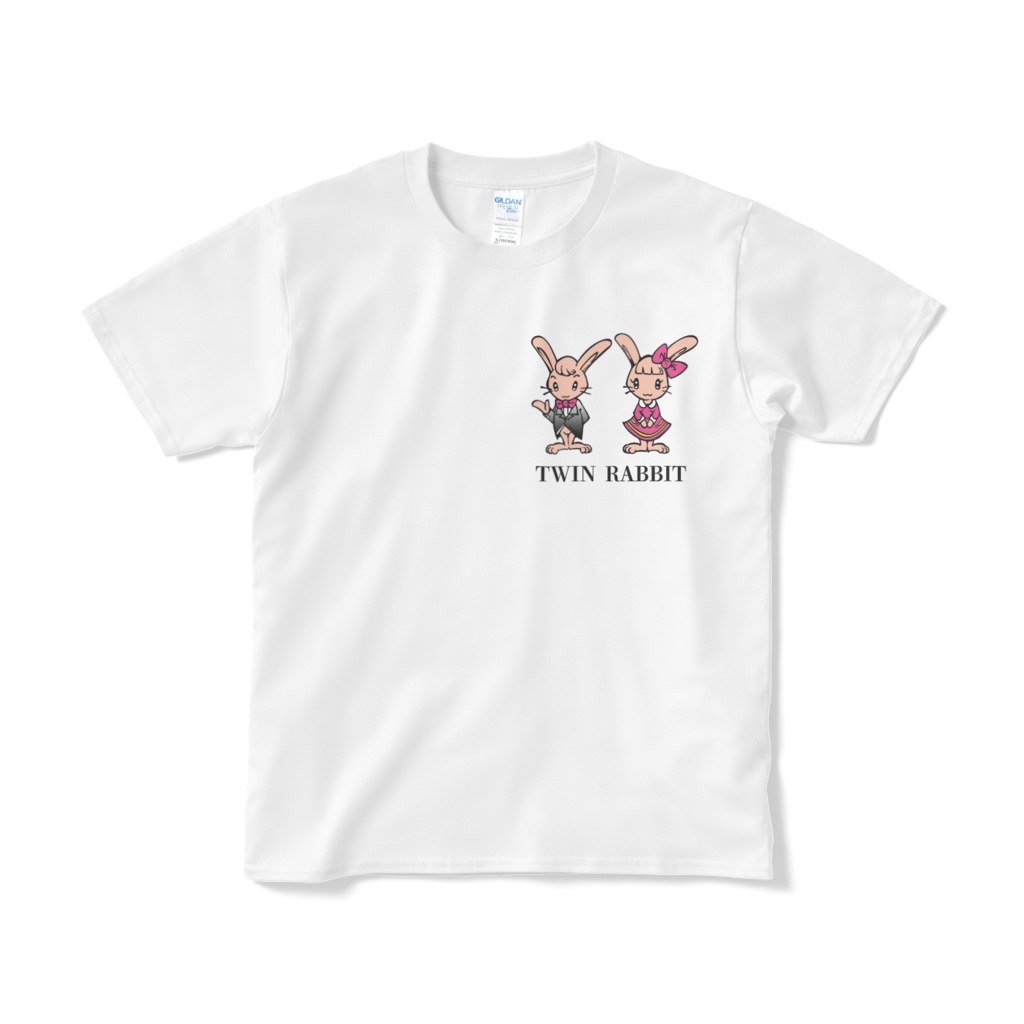 TWIN RABBIT Tシャツ