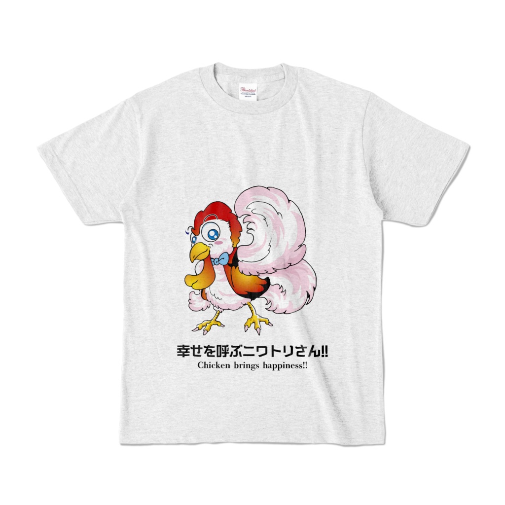 幸せを呼ぶニワトリさんTシャツ