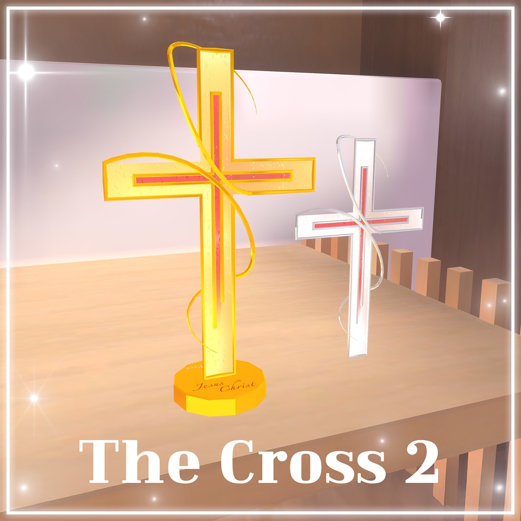【Free/3D】 The Cross2/十字架/십자가 statue with jesus blood