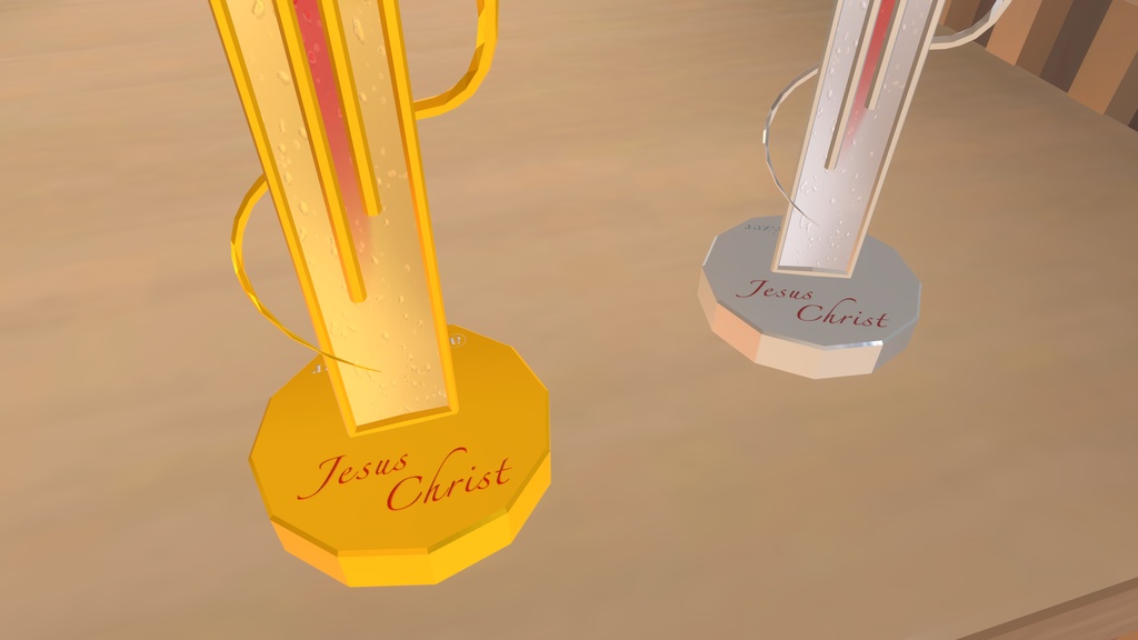 【Free/3D】 The Cross2/十字架/십자가 statue with jesus blood