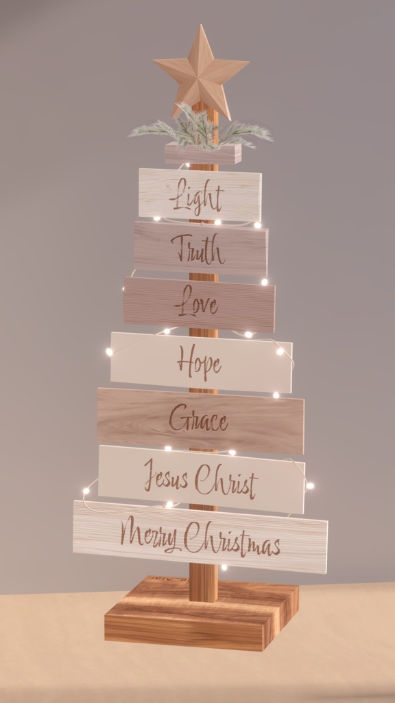 【Free/3D】The Messiah Has Come! _ クリスマス/聖誕祭/christmas tree/mini tree