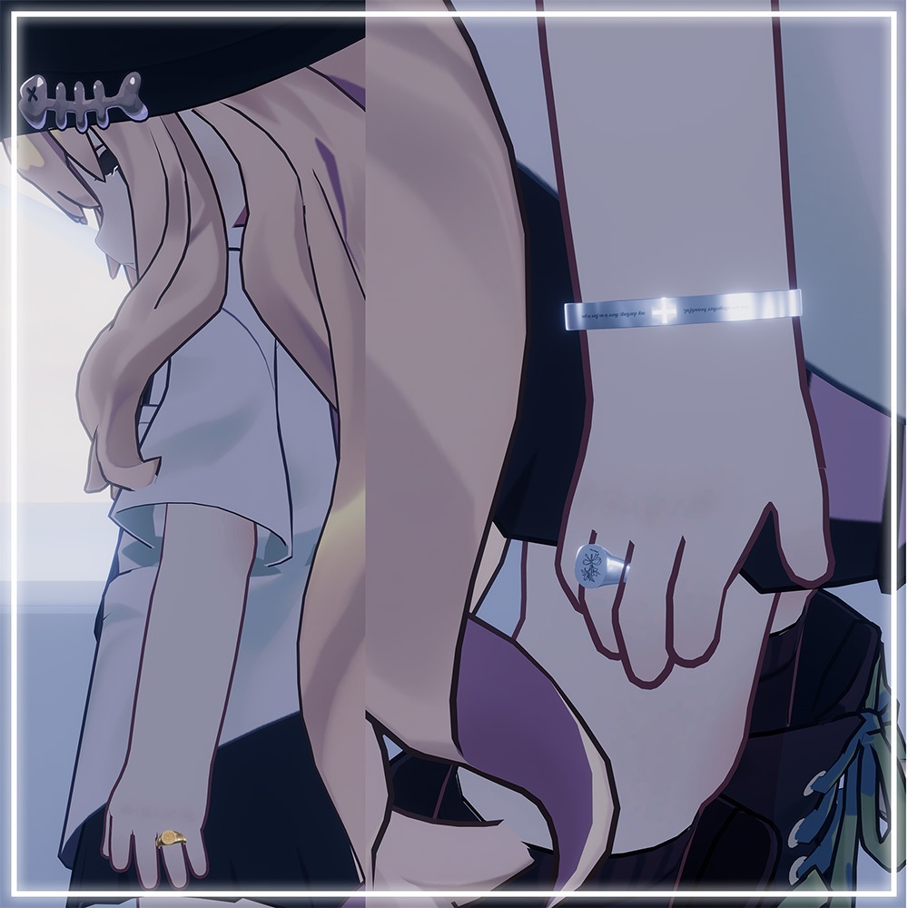 【Free/3D】 Signet Ring/印章リング/인장반지