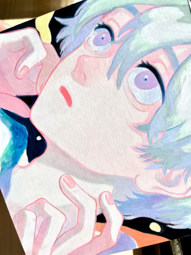 【 Vision ー 先見 】(原画/オリジナル/創作/アクリルガッシュ)