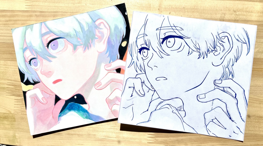 【 Vision ー 先見 】(原画/オリジナル/創作/アクリルガッシュ)