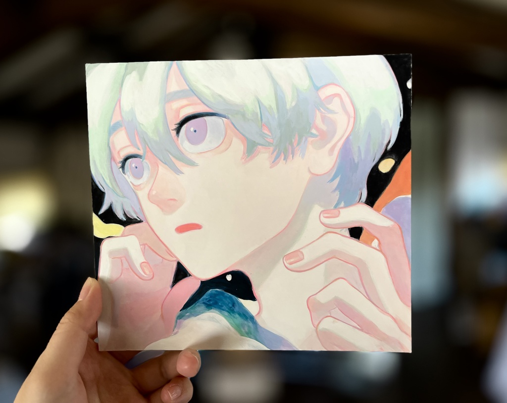 【 Vision ー 先見 】(原画/オリジナル/創作/アクリルガッシュ)