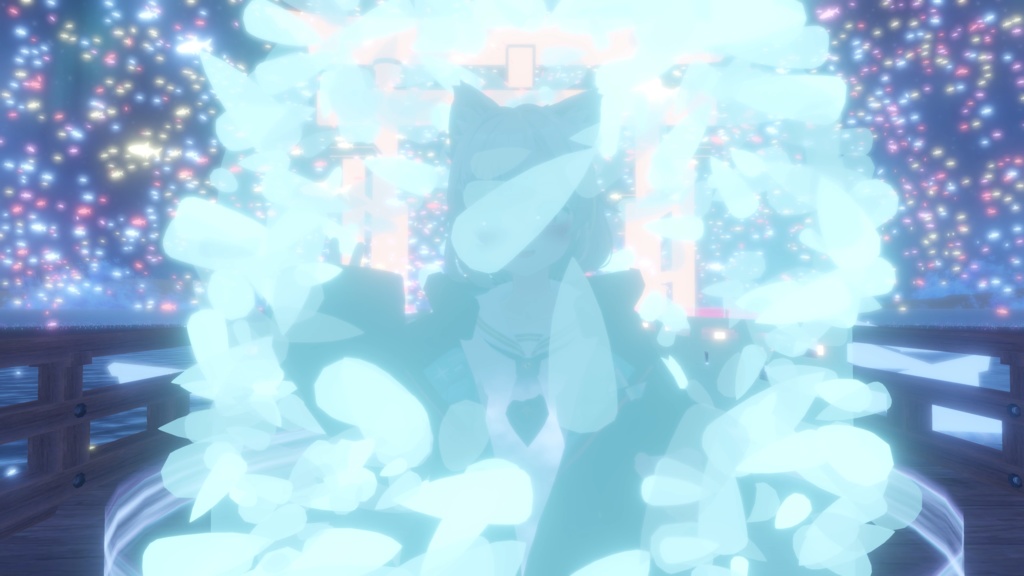 ツクヨミ風 ログアウトエフェクト 【VRChat想定/MA対応】