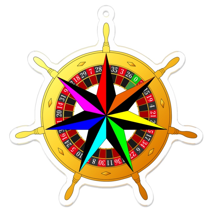 虹カジ運動アクリルキーホルダー