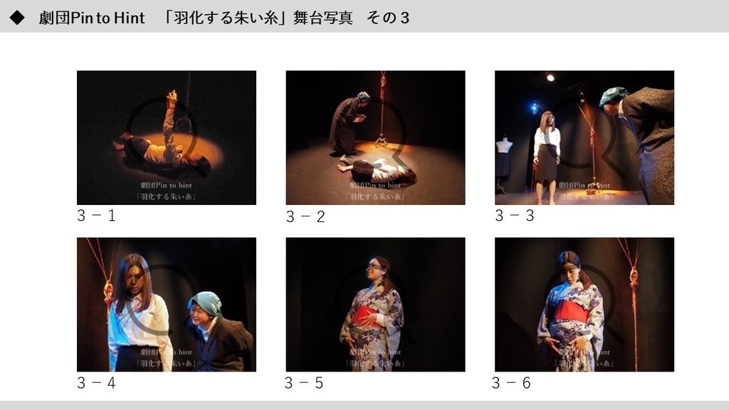 劇団Pin to Hint 第一回本公演「羽化する朱い糸」舞台写真その2(データ販売)